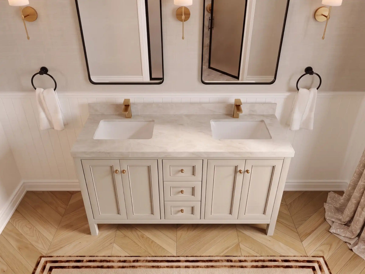 Nashville 60 in. W x 22 in. D Double Sink Bathroom Vanity