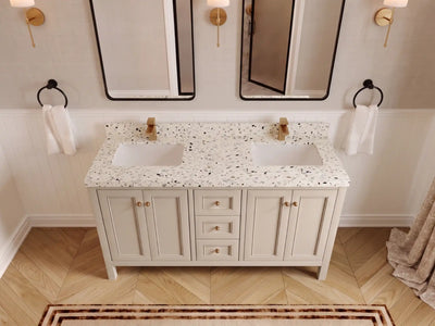 Nashville 60 in. W x 22 in. D Double Sink Bathroom Vanity