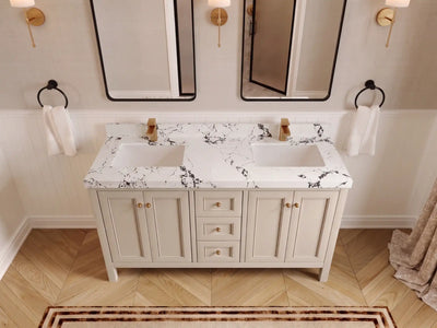 Nashville 60 in. W x 22 in. D Double Sink Bathroom Vanity
