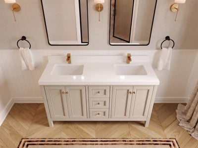 Nashville 60 in. W x 22 in. D Double Sink Bathroom Vanity