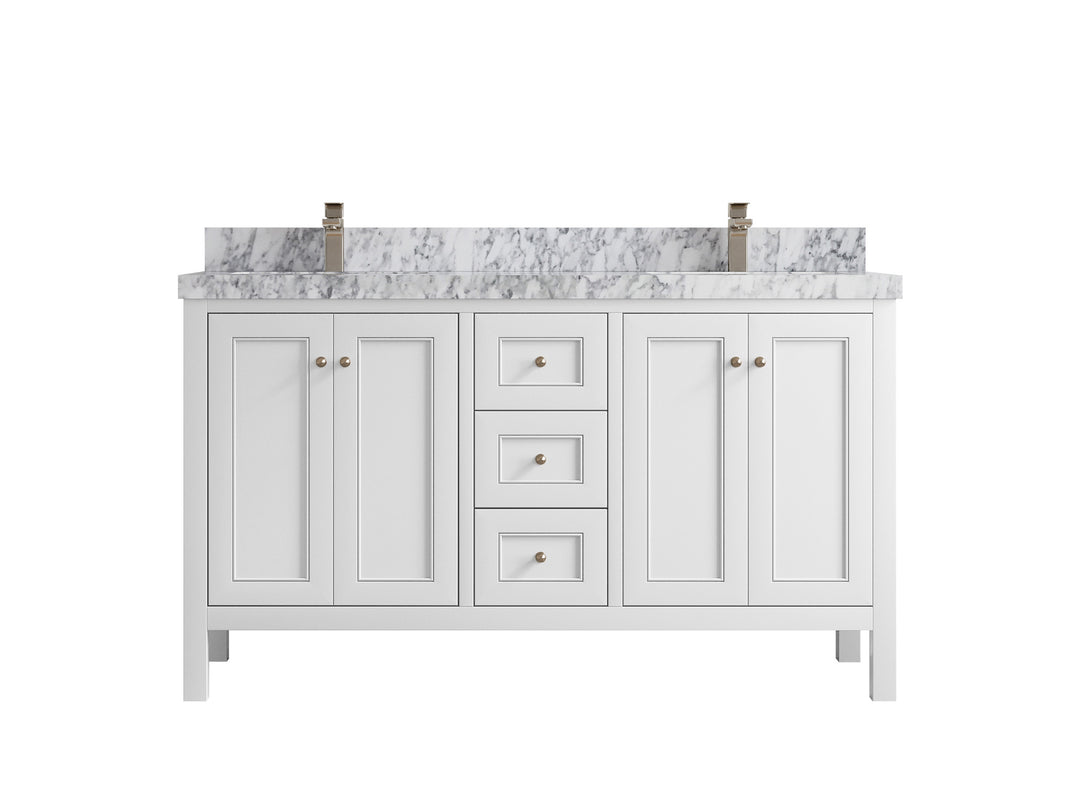 Nashville 60 in. W x 22 in. D Double Sink Bathroom Vanity