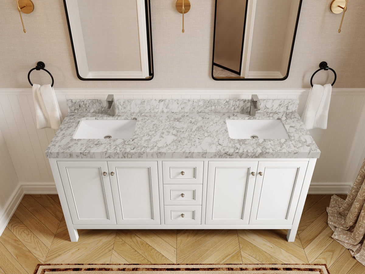 Nashville 72 in. W x 22 in. D Double Sink Bathroom Vanity