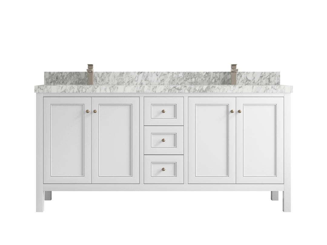 Nashville 72 in. W x 22 in. D Double Sink Bathroom Vanity