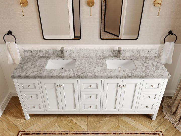 Nashville 84 in W x 22 in D Double Sink Bathroom Vanity - photo 42