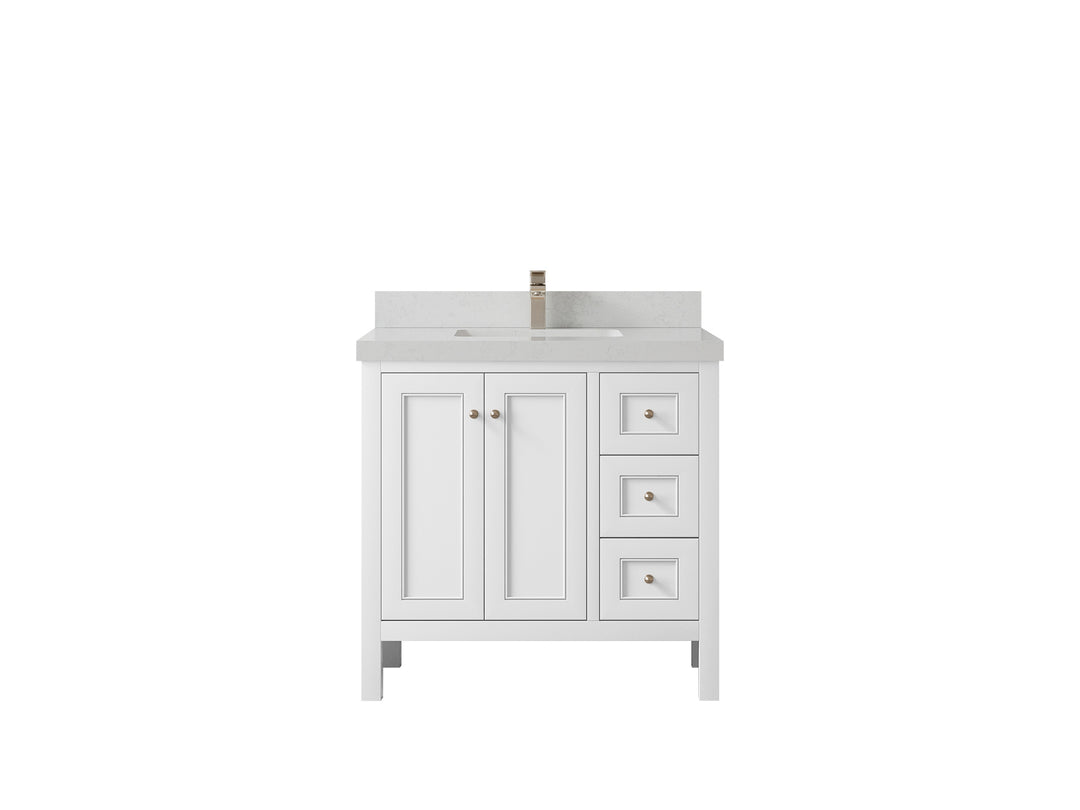 Nashville 36 in. W x 22 in. D Center Sink Bathroom Vanity