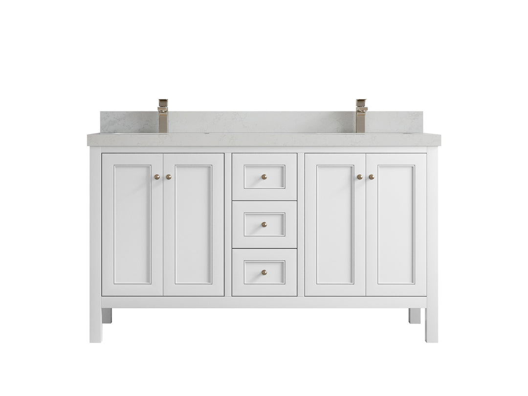 Nashville 60 in. W x 22 in. D Double Sink Bathroom Vanity