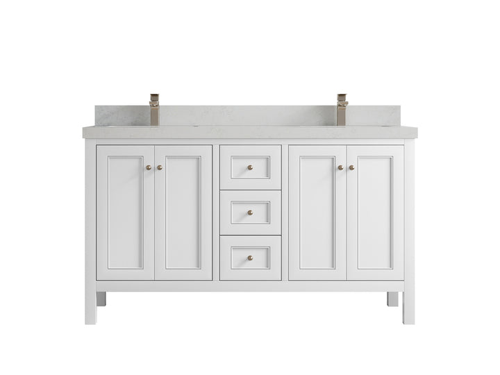 Nashville 60 in. W x 22 in. D Double Sink Bathroom Vanity - photo 25