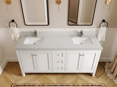 Nashville 72 in. W x 22 in. D Double Sink Bathroom Vanity