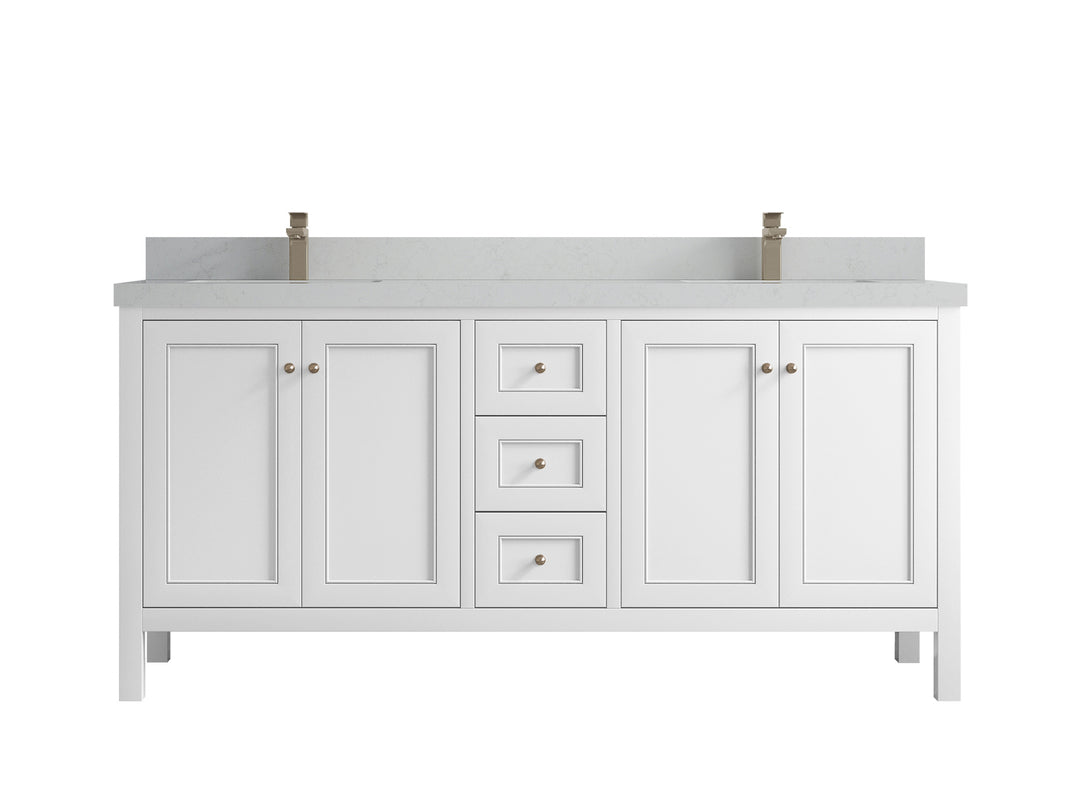 Nashville 72 in. W x 22 in. D Double Sink Bathroom Vanity
