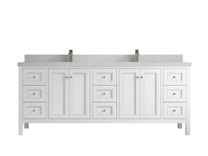 Nashville 84 in W x 22 in D Double Sink Bathroom Vanity - photo 45