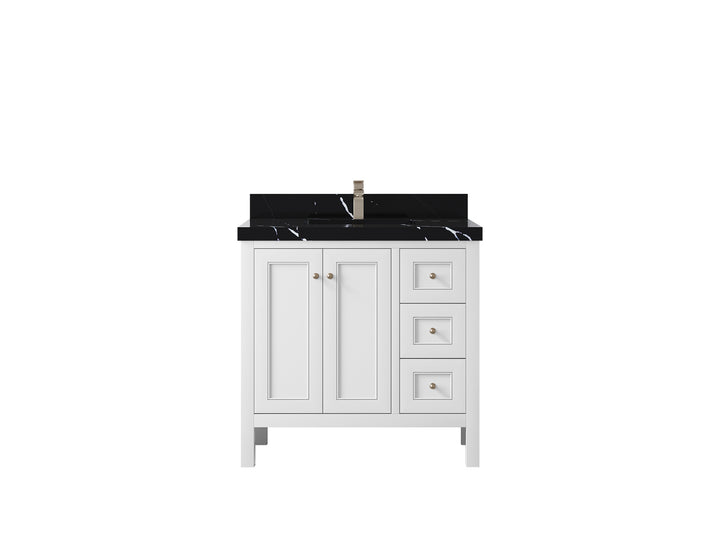 Nashville 36 in. W x 22 in. D Center Sink Bathroom Vanity - photo 17