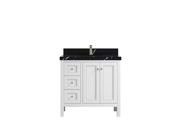 Nashville 36 in. W x 22 in. D Center Sink Bathroom Vanity - photo 16