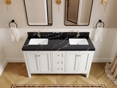 Nashville 60 in. W x 22 in. D Double Sink Bathroom Vanity