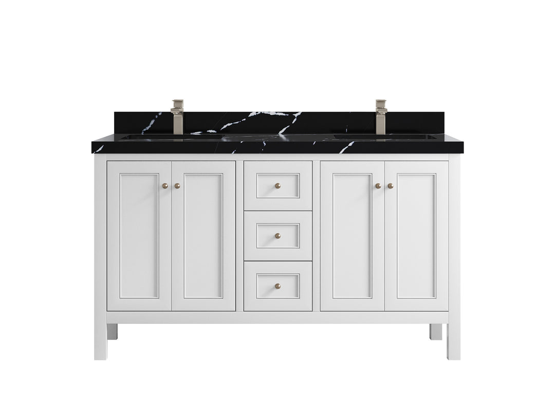 Nashville 60 in. W x 22 in. D Double Sink Bathroom Vanity