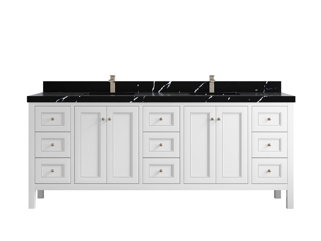 Nashville 84 in W x 22 in D Double Sink Bathroom Vanity