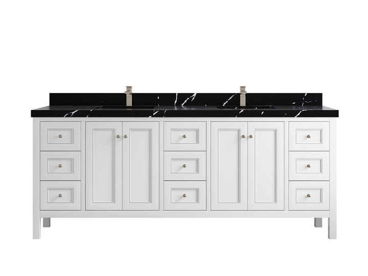 Nashville 84 in W x 22 in D Double Sink Bathroom Vanity - photo 17