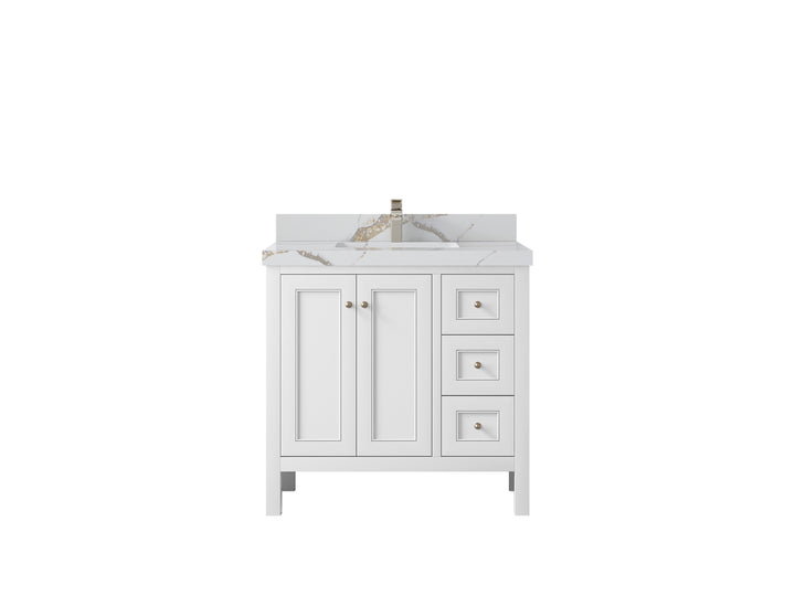 Nashville 36 in. W x 22 in. D Center Sink Bathroom Vanity - photo 19