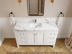 Nashville 60 in. W x 22 in. D Single Sink Bathroom Vanity - photo 36