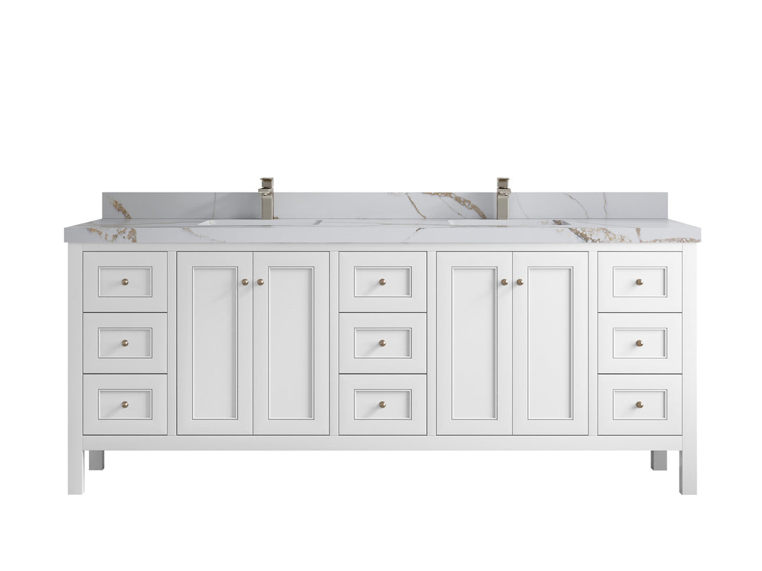 Nashville 84 in W x 22 in D Double Sink Bathroom Vanity