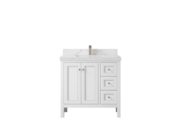 Nashville 36 in. W x 22 in. D Center Sink Bathroom Vanity - photo 21