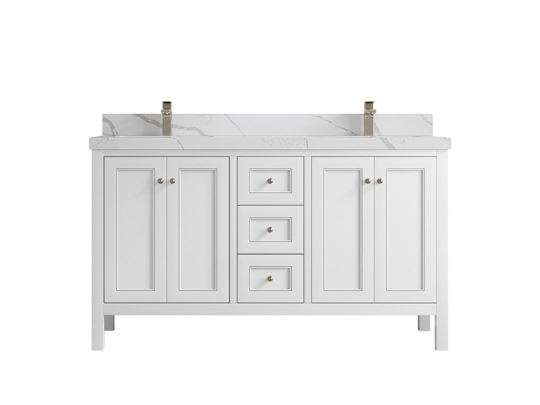 Nashville 60 in. W x 22 in. D Double Sink Bathroom Vanity