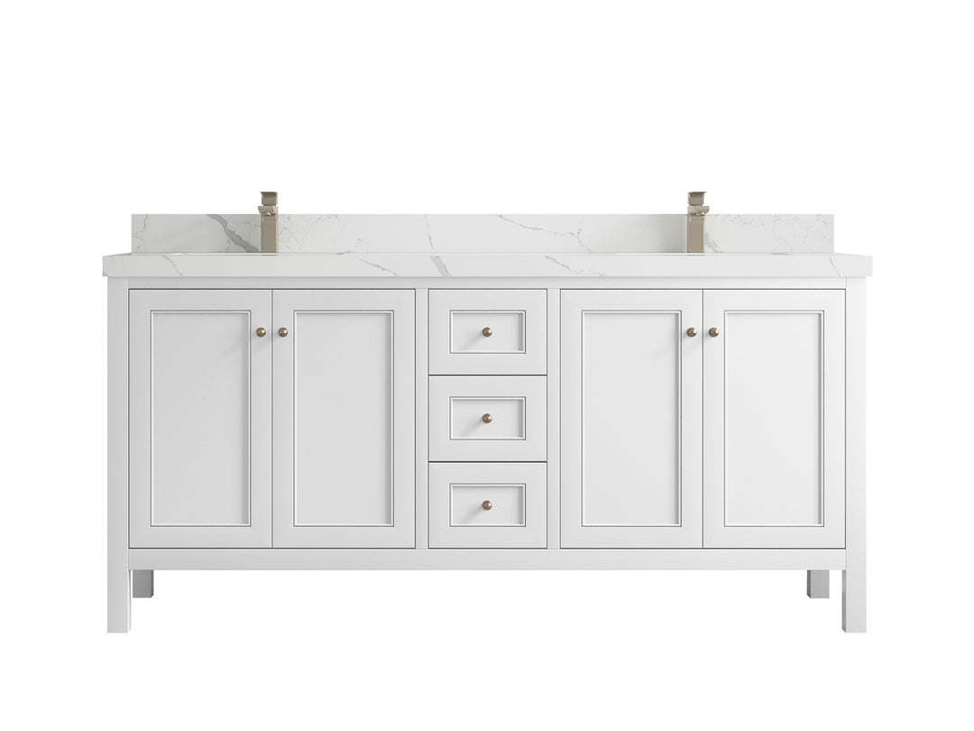 Nashville 72 in. W x 22 in. D Double Sink Bathroom Vanity