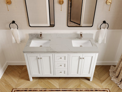Nashville 60 in. W x 22 in. D Double Sink Bathroom Vanity