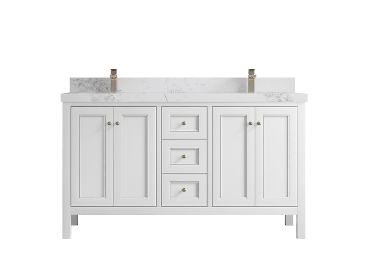 Nashville 60 in. W x 22 in. D Double Sink Bathroom Vanity - photo 21