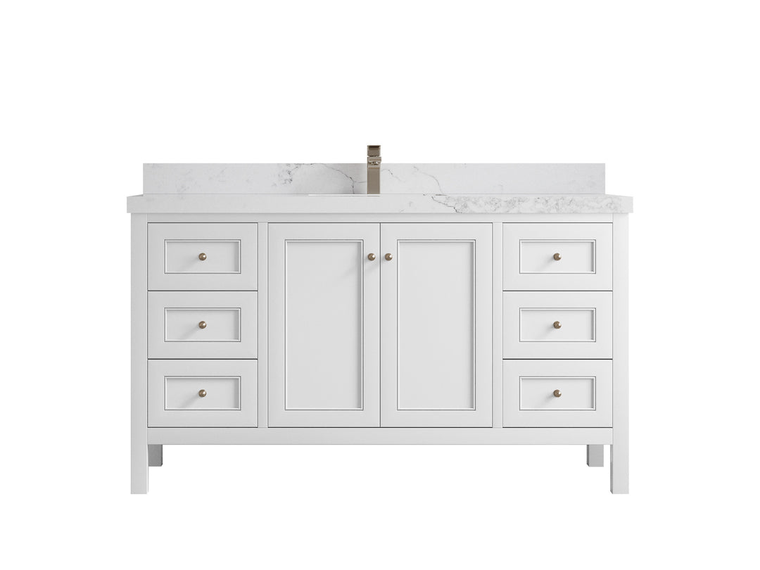 Nashville 60 in. W x 22 in. D Single Sink Bathroom Vanity