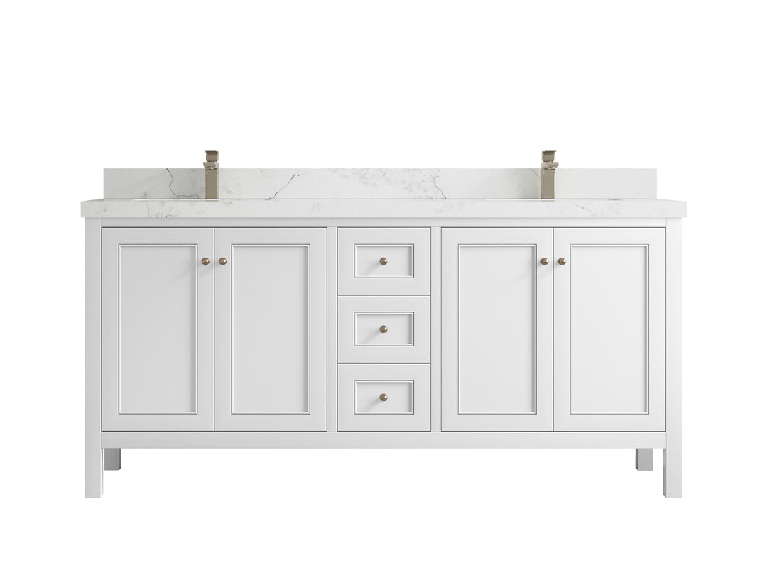 Nashville 72 in. W x 22 in. D Double Sink Bathroom Vanity