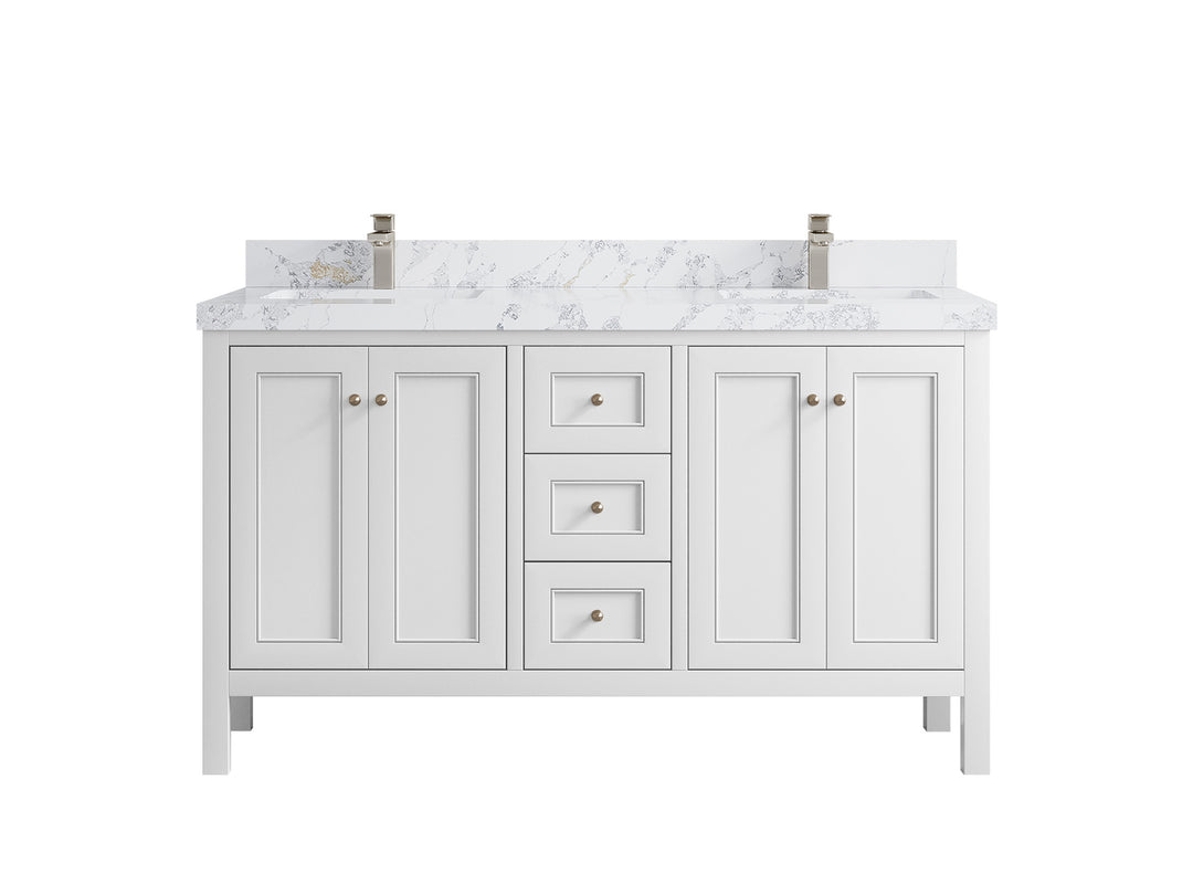 Nashville 60 in. W x 22 in. D Double Sink Bathroom Vanity