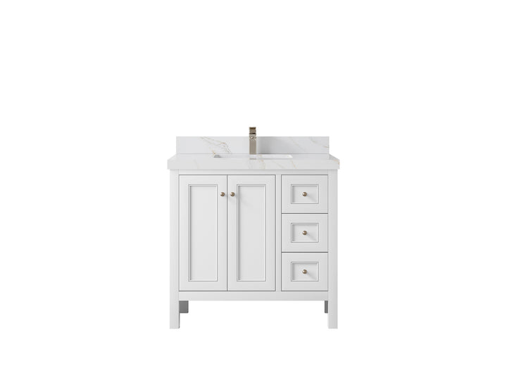 Nashville 36 in. W x 22 in. D Center Sink Bathroom Vanity - photo 27
