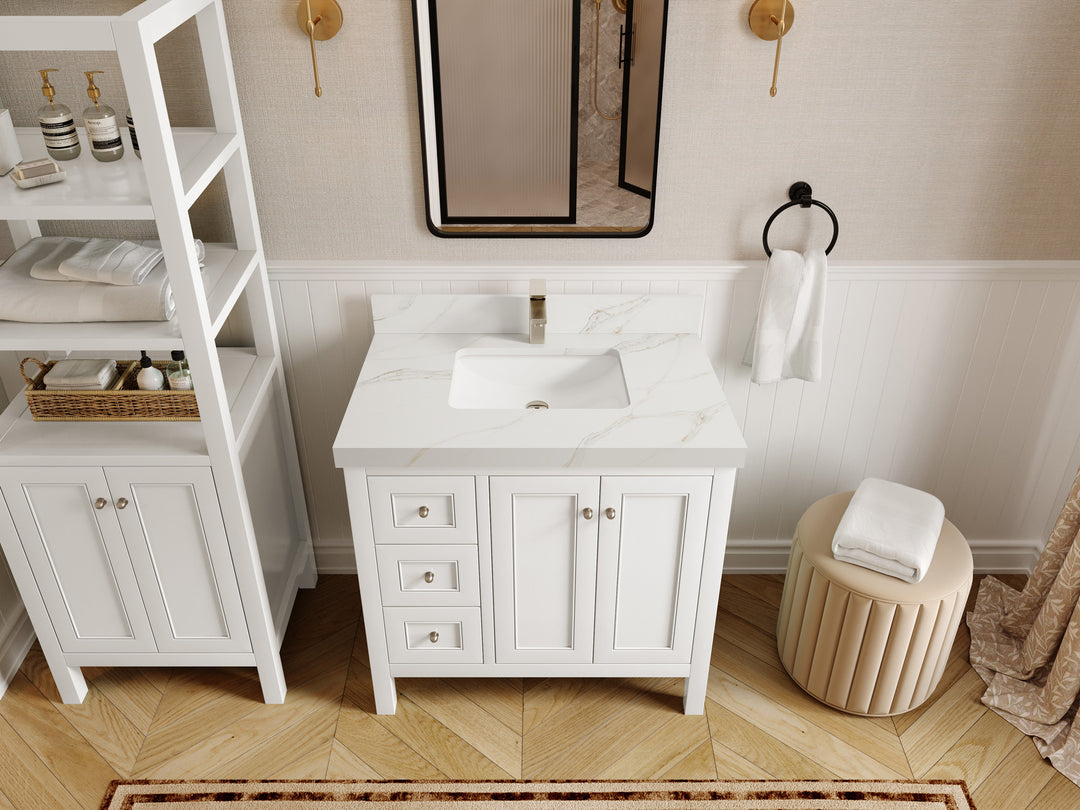 Nashville 36 in. W x 22 in. D Center Sink Bathroom Vanity