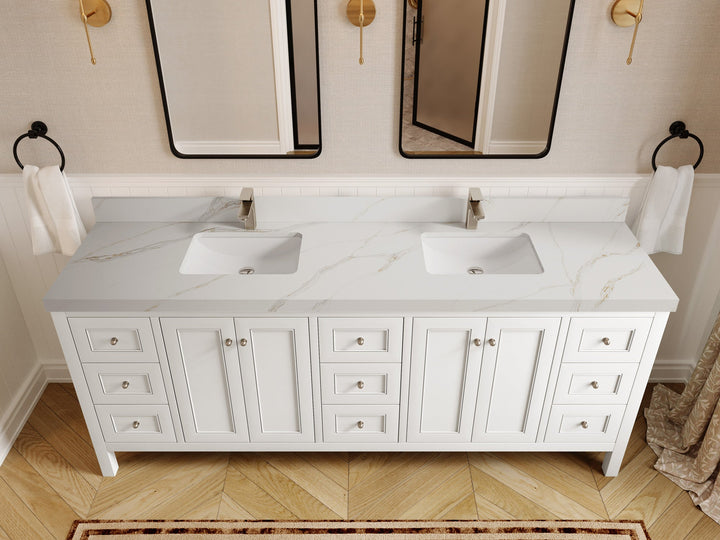 Nashville 84 in W x 22 in D Double Sink Bathroom Vanity - photo 22
