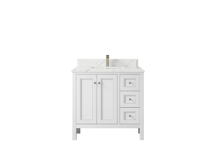Nashville 36 in. W x 22 in. D Center Sink Bathroom Vanity - photo 33