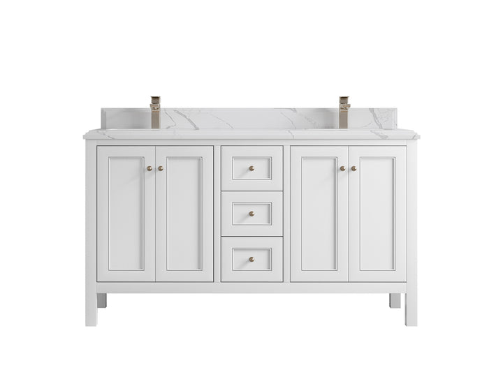 Nashville 60 in. W x 22 in. D Double Sink Bathroom Vanity - photo 13