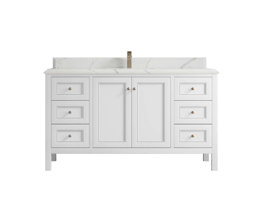 Nashville 60 in. W x 22 in. D Single Sink Bathroom Vanity