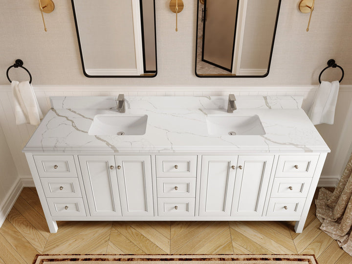 Nashville 84 in W x 22 in D Double Sink Bathroom Vanity - photo 32