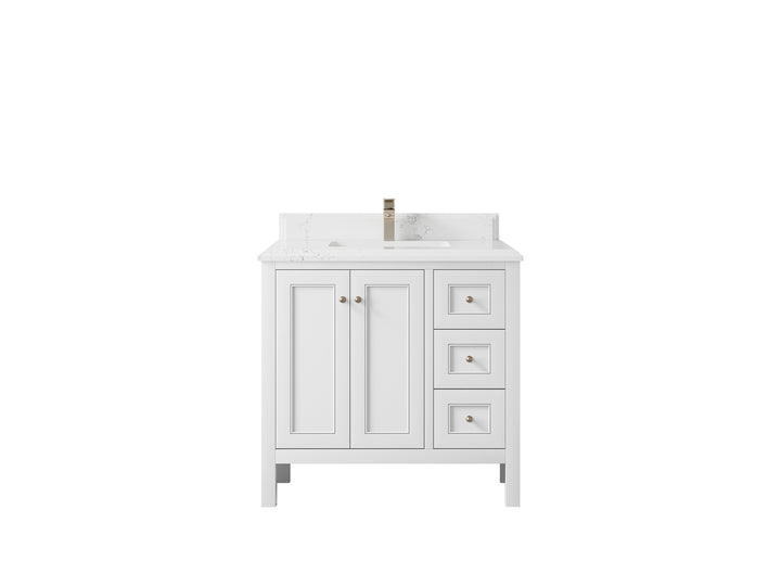 Nashville 36 in. W x 22 in. D Center Sink Bathroom Vanity - photo 35