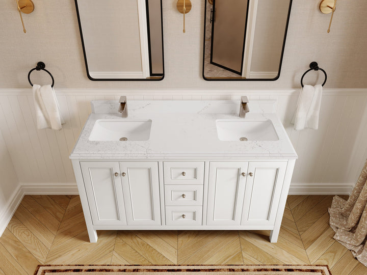 Nashville 60 in. W x 22 in. D Double Sink Bathroom Vanity - photo 14