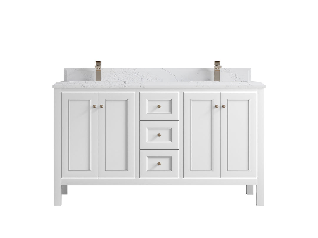 Nashville 60 in. W x 22 in. D Double Sink Bathroom Vanity