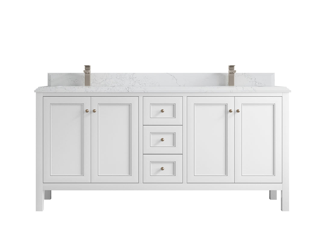 Nashville 72 in. W x 22 in. D Double Sink Bathroom Vanity