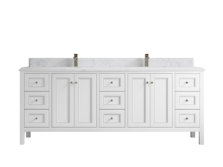 Nashville 84 in W x 22 in D Double Sink Bathroom Vanity - photo 35