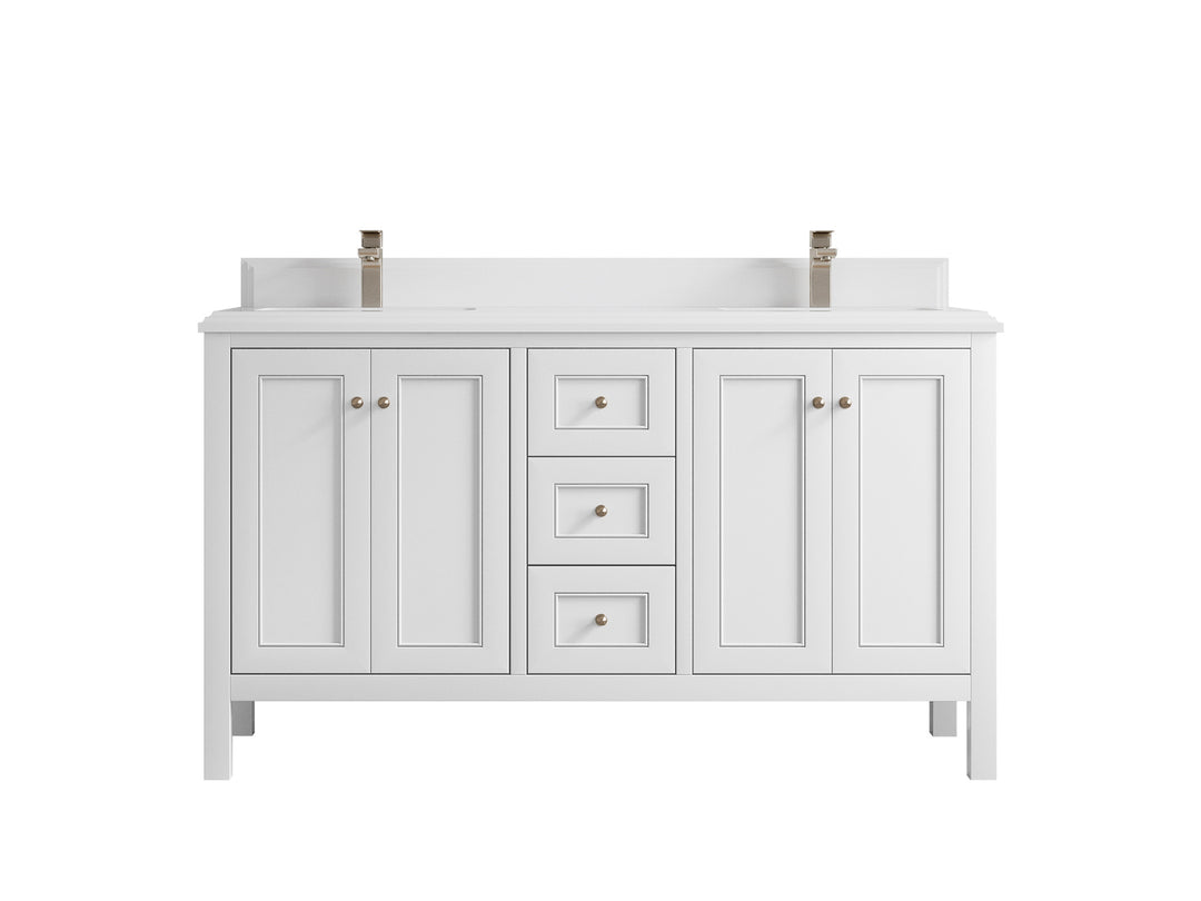 Nashville 60 in. W x 22 in. D Double Sink Bathroom Vanity