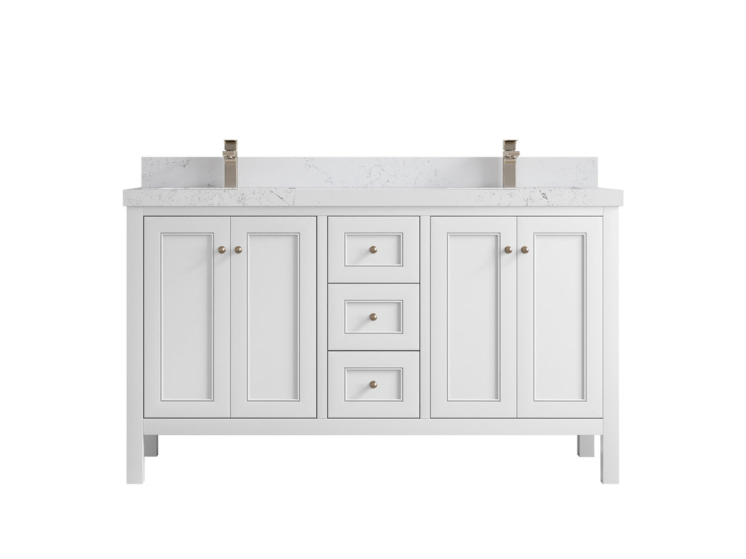 Nashville 60 in. W x 22 in. D Double Sink Bathroom Vanity
