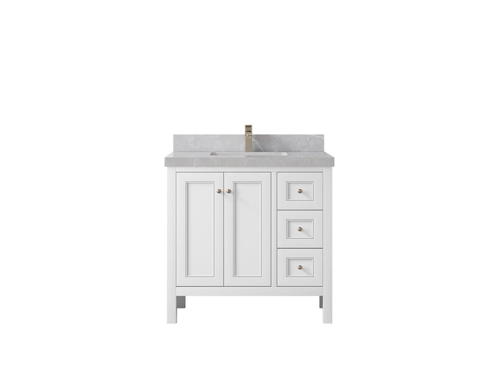 Nashville 36 in. W x 22 in. D Center Sink Bathroom Vanity - photo 41
