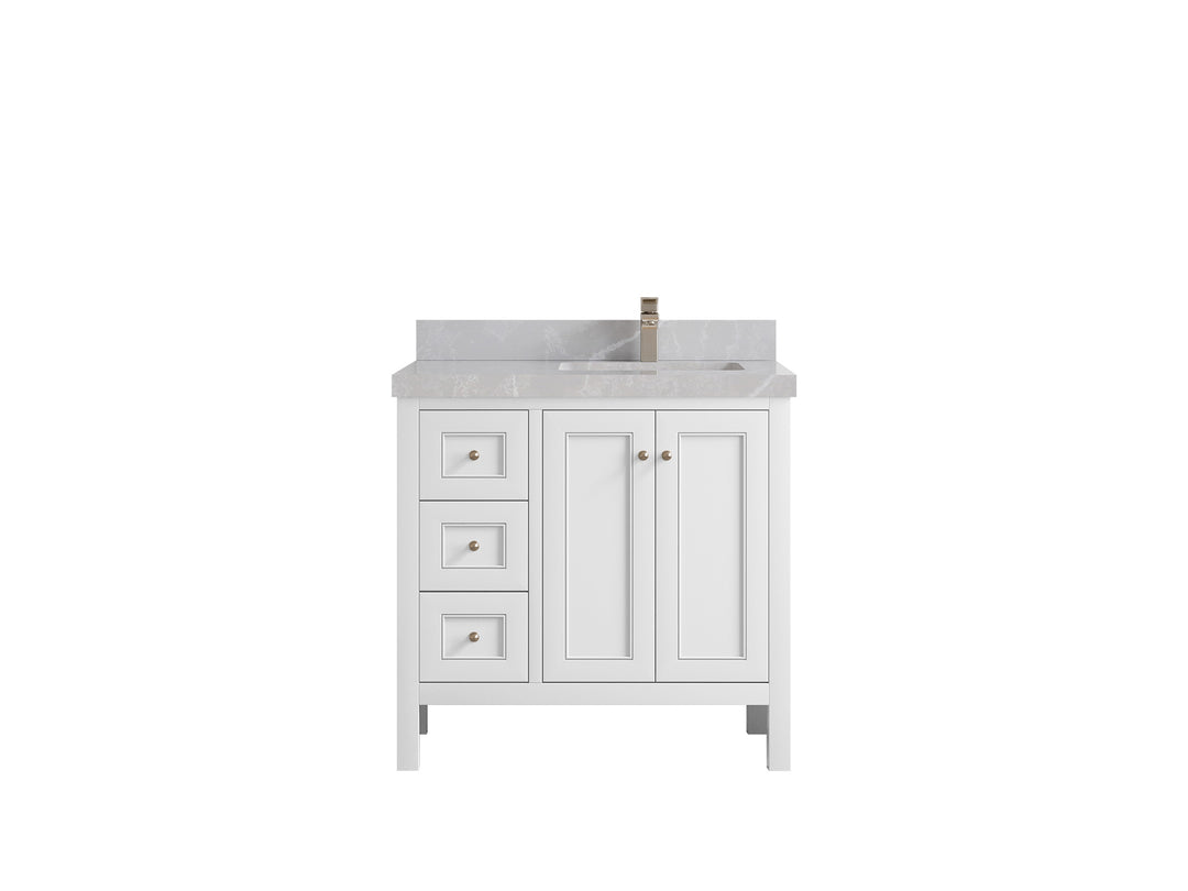 Nashville 36 in. W x 22 in. D Right Offset Sink Bathroom Vanity