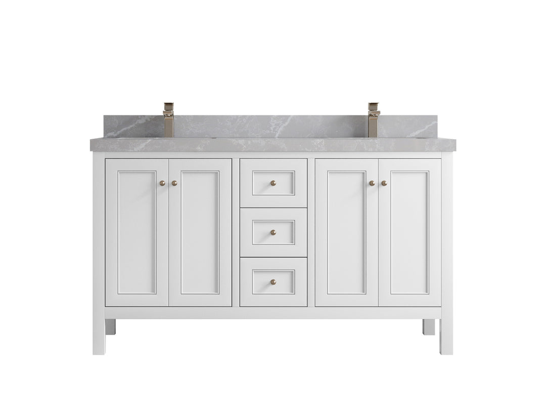 Nashville 60 in. W x 22 in. D Double Sink Bathroom Vanity