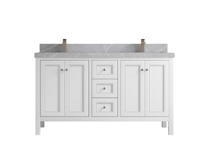 Nashville 60 in. W x 22 in. D Double Sink Bathroom Vanity - photo 29