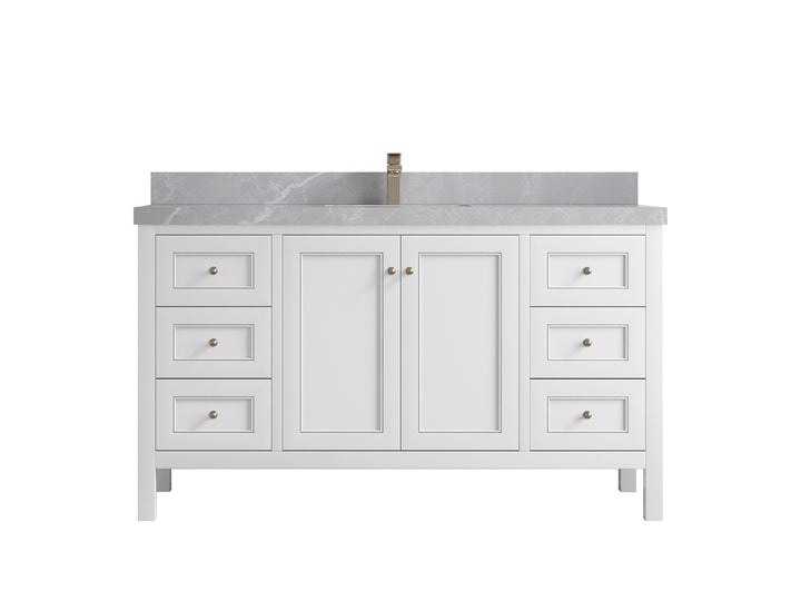 Nashville 60 in. W x 22 in. D Single Sink Bathroom Vanity - photo 29